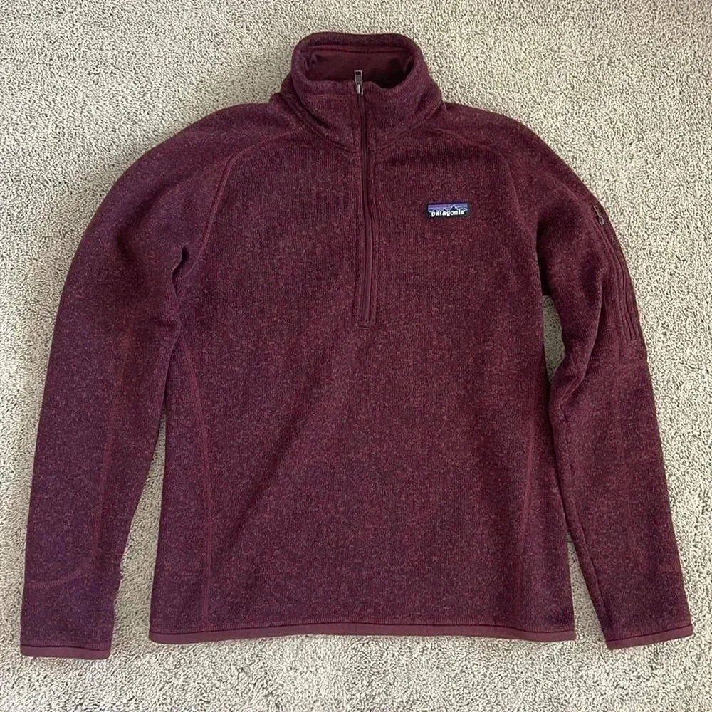 Patagonia Women's Half-Zip Sweater - Burgundy
